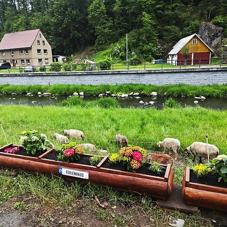 Hotzenplotz Inkl Privaten Whirlpool & Sauna Direkt Am Fluss Mandau - Am Ruhigen Fahrradweg Tatil Evi Hainewalde
