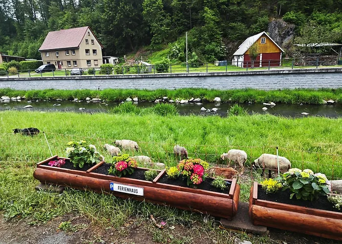 Hotzenplotz Inklusive Mit Ihrem Privaten Whirlpool & Sauna Direkt Am Fluss Mandau - Am Ruhigen Fahrradweg Holiday home Hainewalde